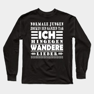 Wandern Männer Hobby Sport Verein Bergsteigen Long Sleeve T-Shirt